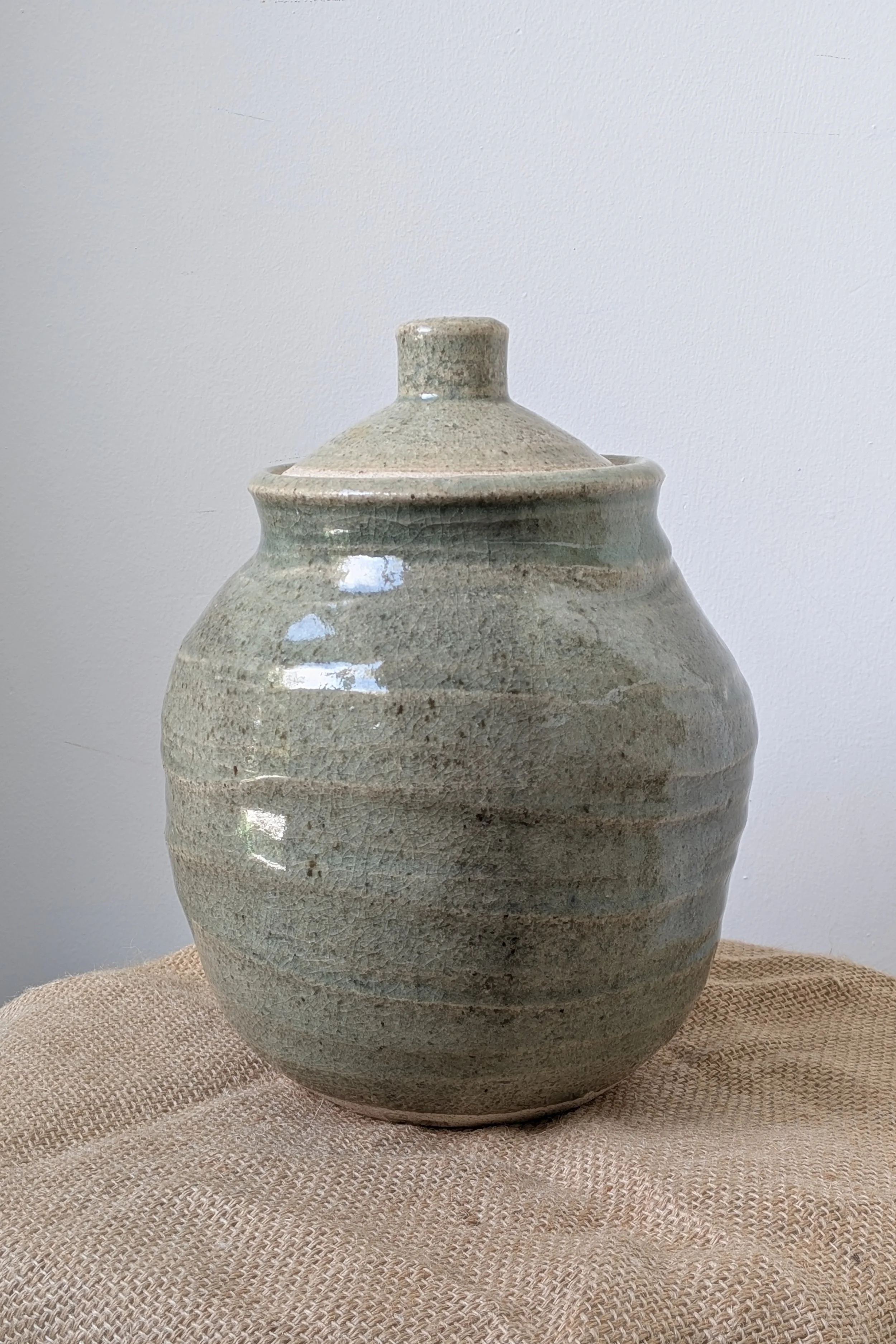 Sea Celadon Urn