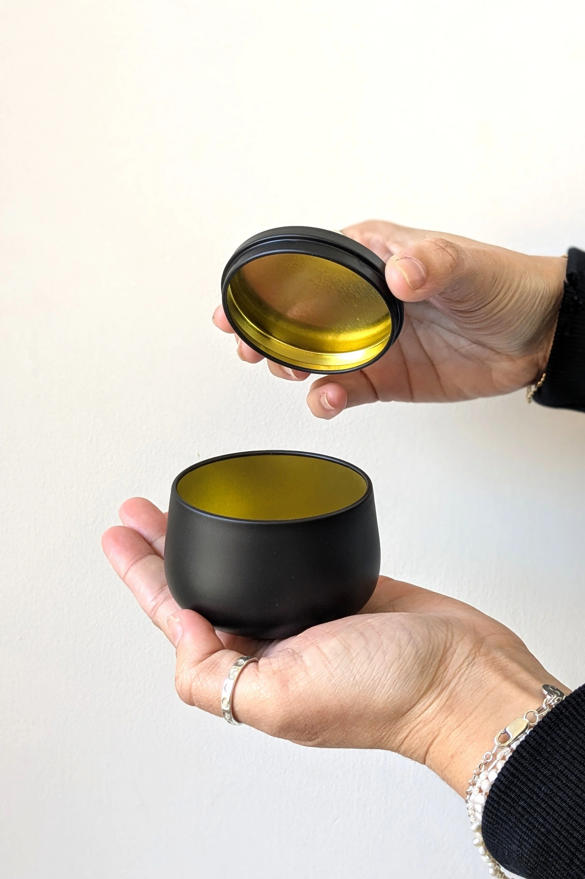 Back to Black Tin Urn