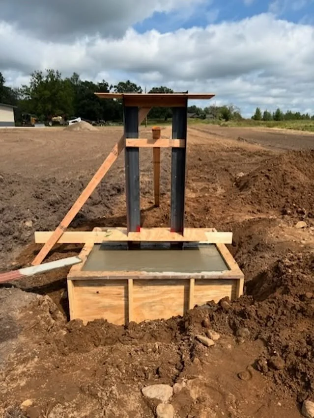 Driveway monument project in Pierz, MN has started!