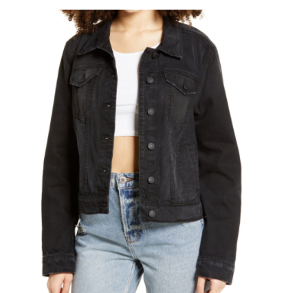 Black Denim Jacket 