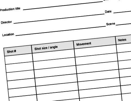 Film Directing 107: Introduction to Shotlists