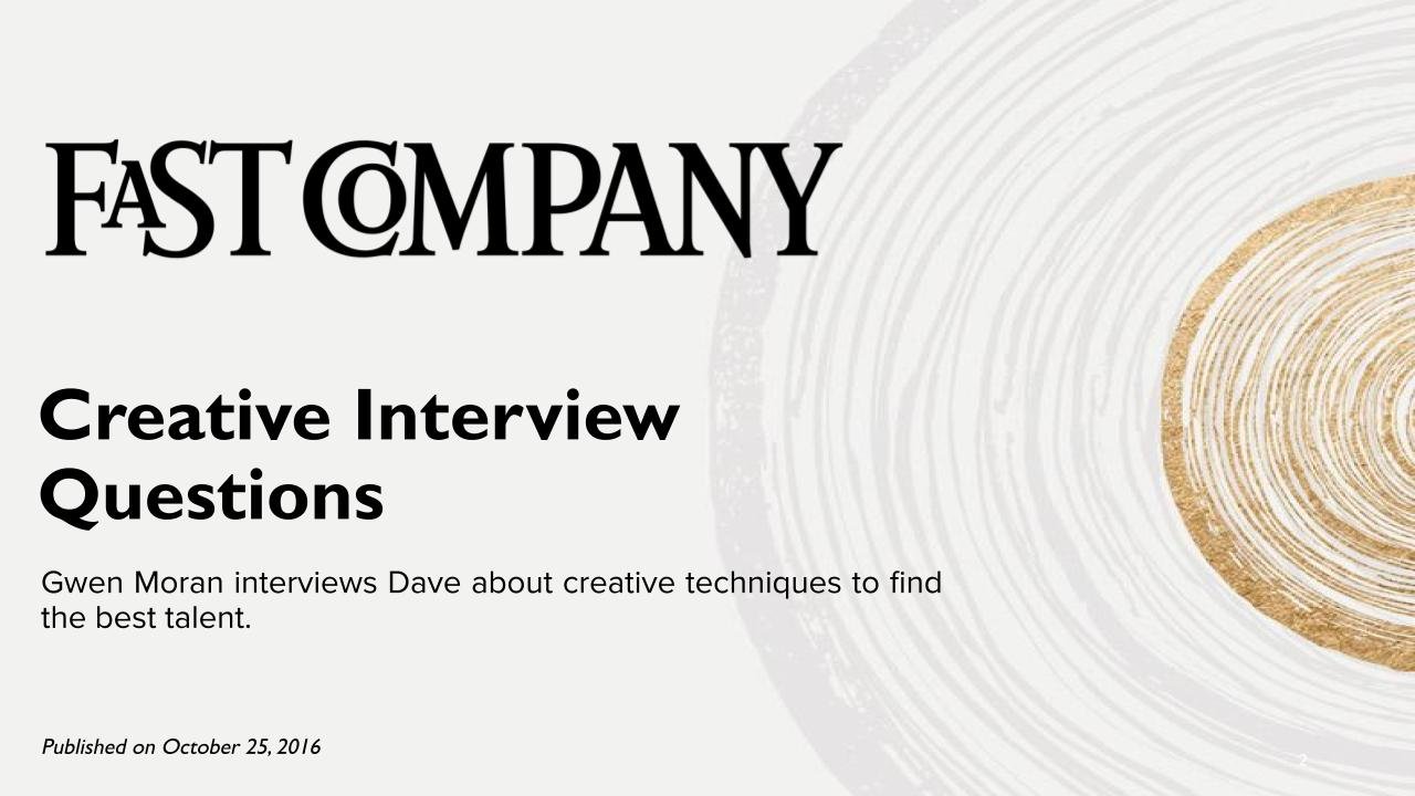 Creative Interview Questions 