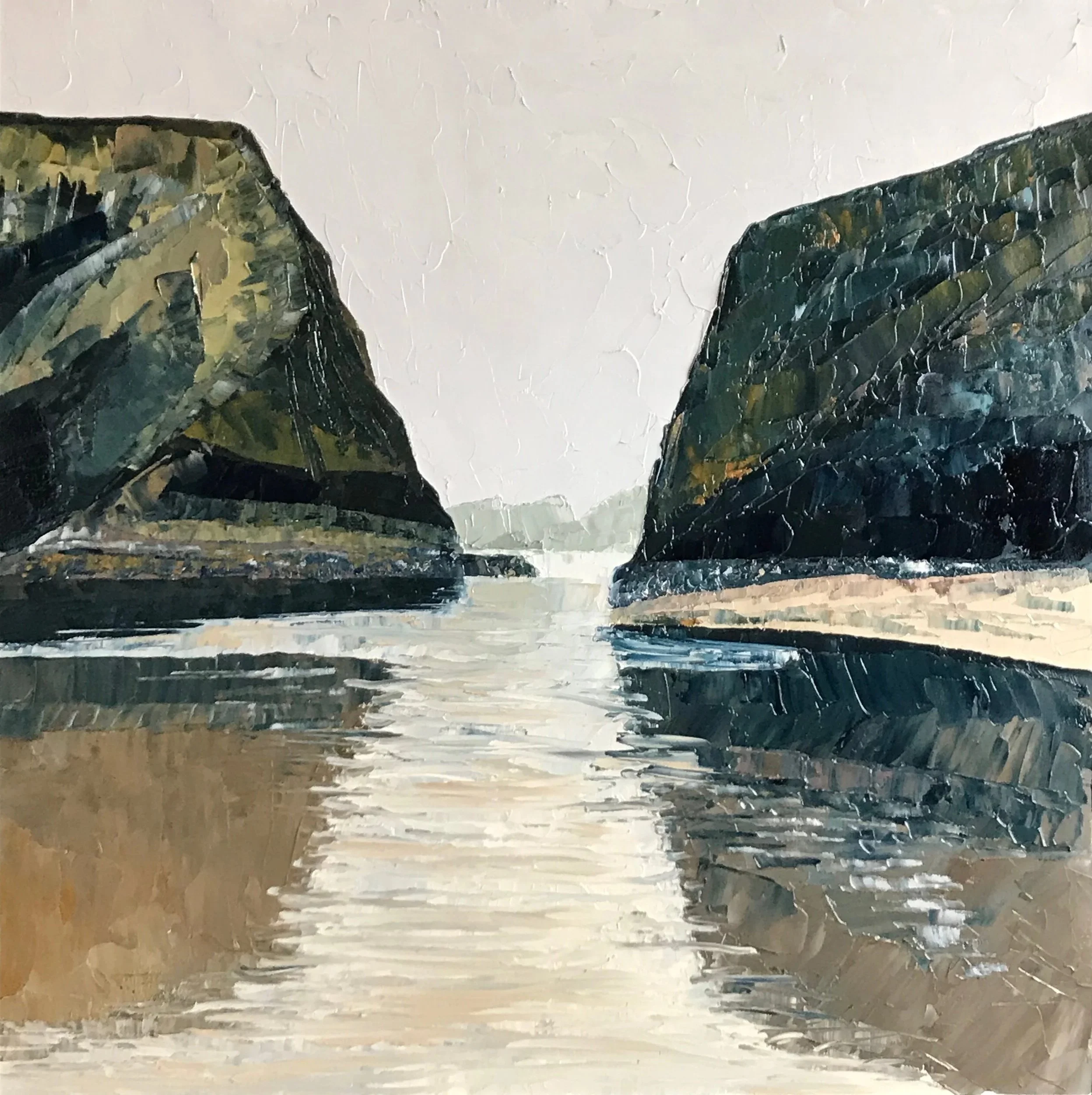 Chapman's Point, 12" x 12", Oil on Panel, 2023