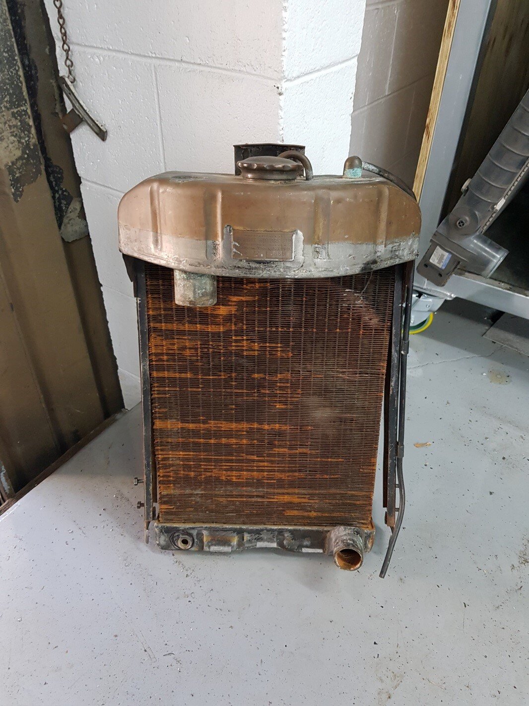 Morris 8 Radiator prior to recore.jpg