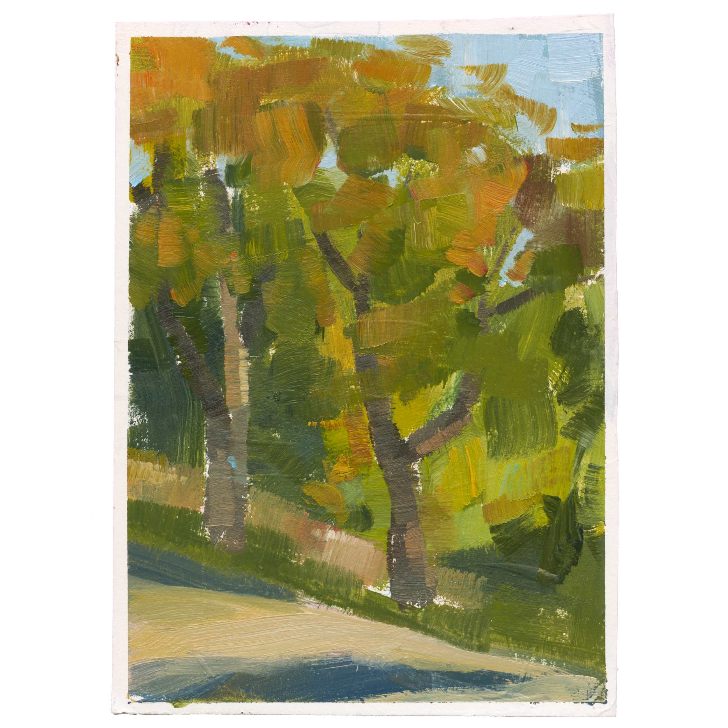 Oil on paper 3.75” x 5.375”