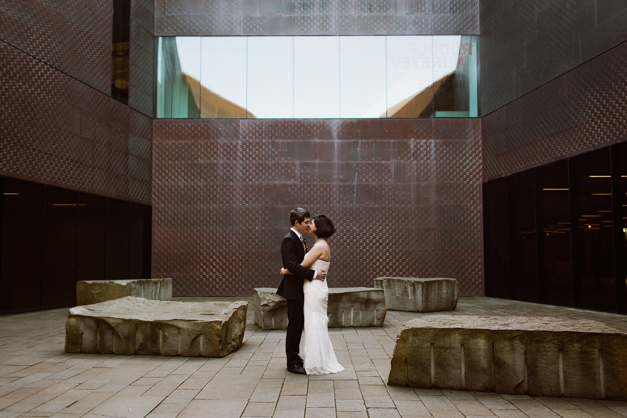 Pat & Gabi's SF City Hall Wedding on the Fourth Floor Balcony | San Francisco