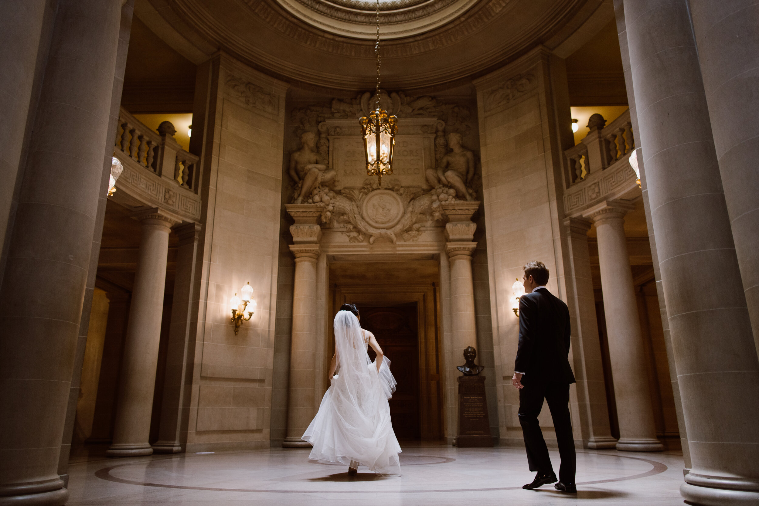 David & Ronee | SF City Hall Wedding & Private Quince Dinner