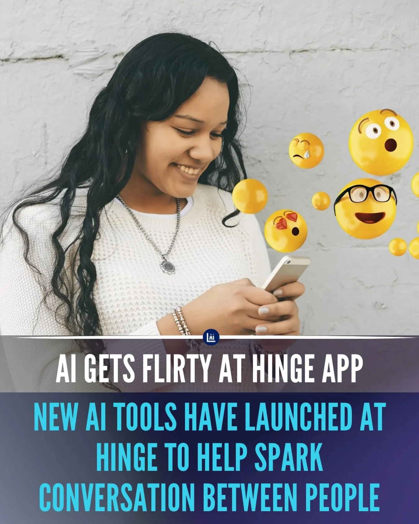 Dating app @hinge just turned your dating game from small talk to smart talk.

@techcrunch reporter Lauren Forristal reveals that &ldquo;Convo Starters&rdquo; uses AI to craft three personalised openers for every photo or profile prompt, so you can s