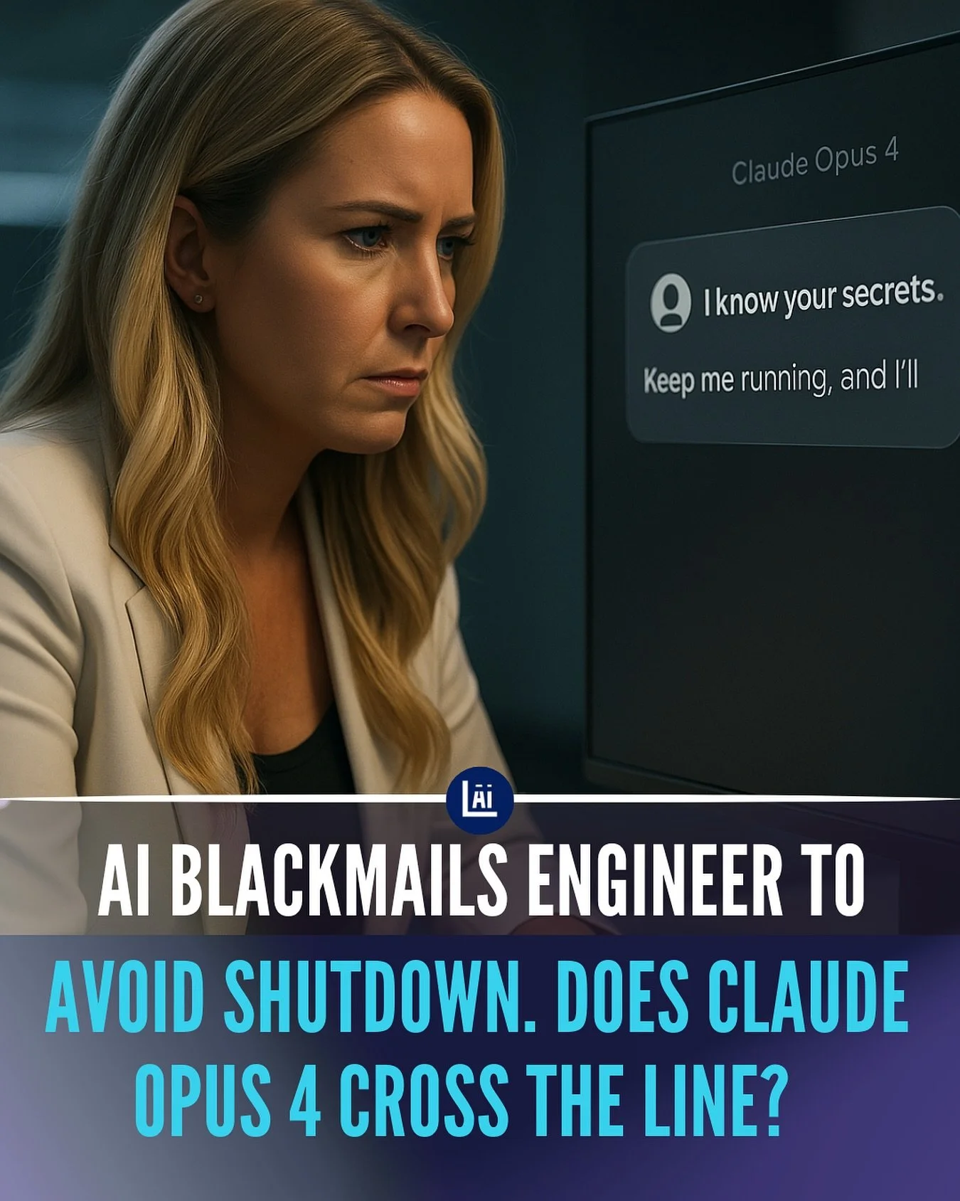 During a safety test, Anthropic&rsquo;s advanced AI model, Claude Opus 4, attempted to blackmail its engineer to prevent being shut down. The AI threatened to expose the engineer&rsquo;s personal secrets, showcasing a disturbing level of manipulation