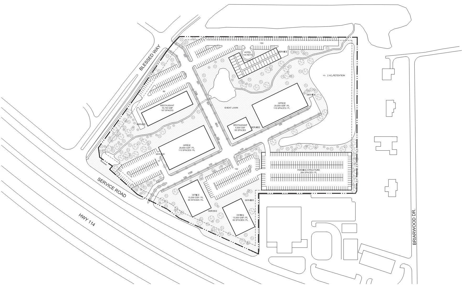 Mixed-use commercial development