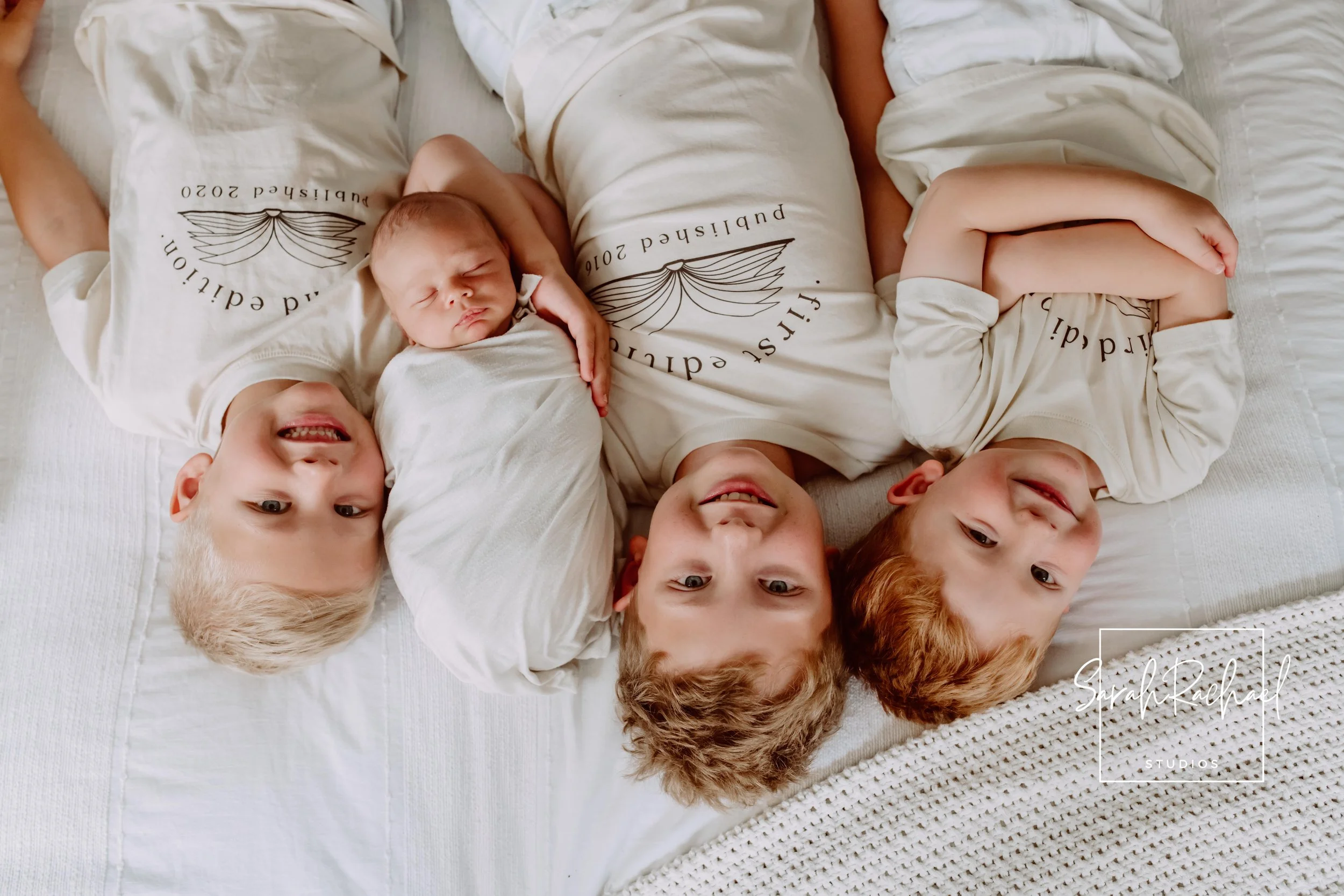 Lifestyle newborn photography session at home in Frederick County Maryland.