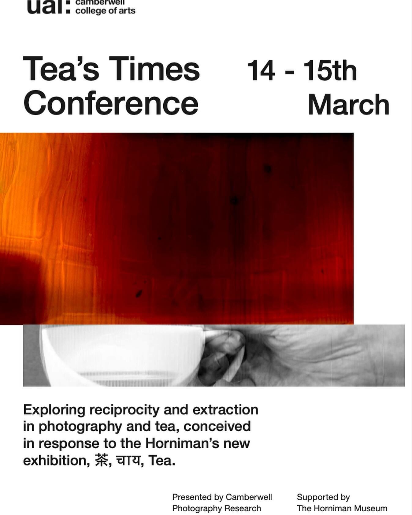 Looking forward to Horniman Museum and University of the Arts Tea&rsquo;s Times Conference this week. 14-15&nbsp;March at Camberwell College of Arts including screening and discussion of my #shortfilm &lsquo;Say When&rsquo; 
. 
.
Tea&rsquo;s Times Co