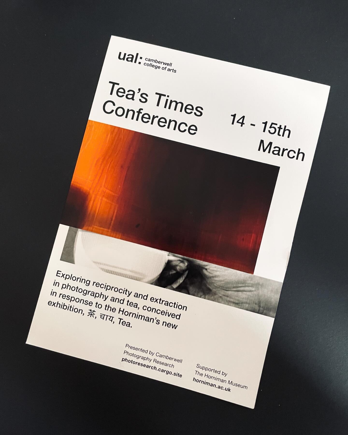 A really satisfying infusion of ideas at Horniman Museum and University of the Arts Tea&rsquo;s Times Conference this week at Camberwell College of Arts, London. 
It was a great pleasure to screen and discuss my #shortfilm &lsquo;Say When&rsquo; 

Th