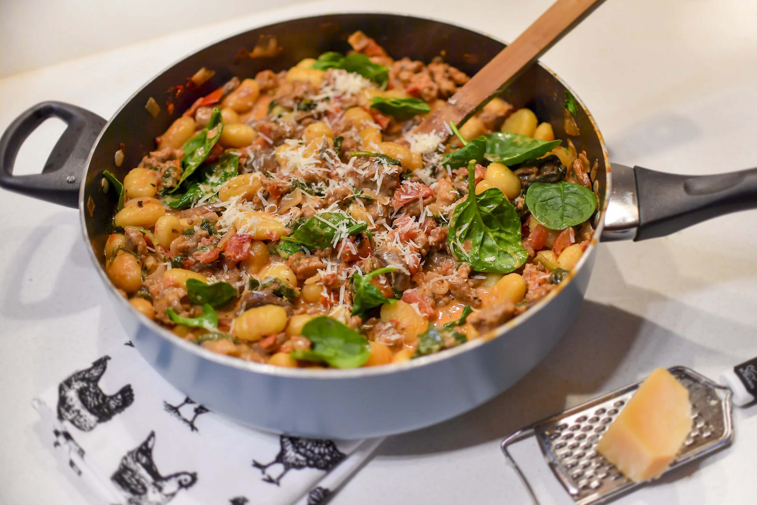 Creamy Tomato Gnocchi with Italian Sausage