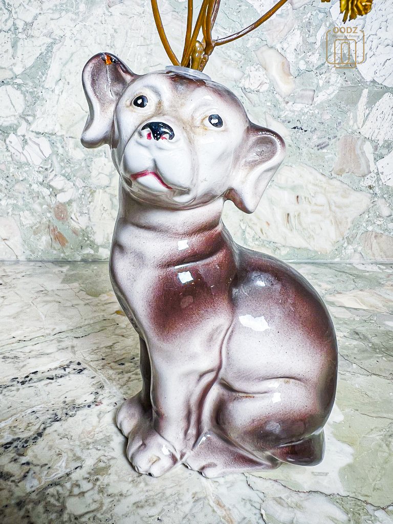 Charmante Hondenvormige Keramische Vaas