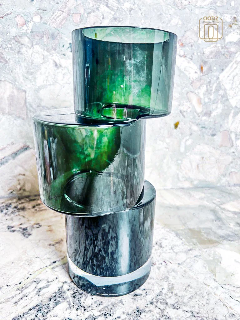 Elegant Groene Glazen Vaas