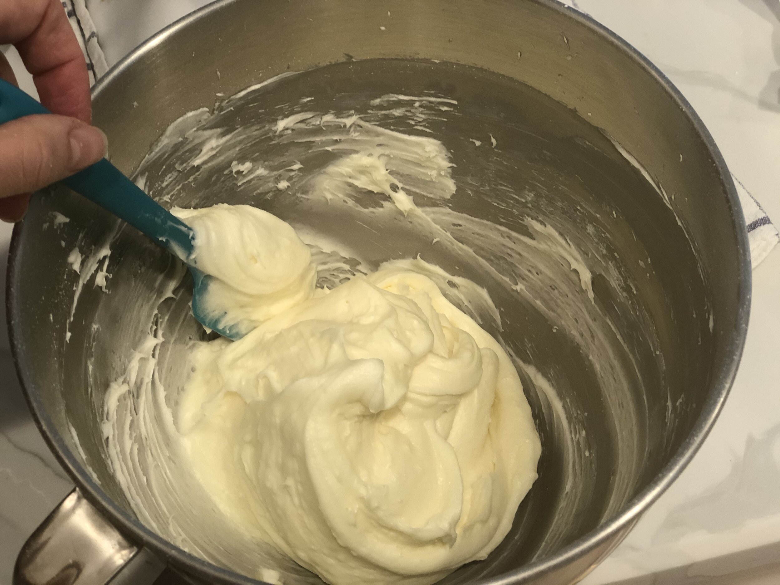  Add vanilla and then mix again until everything is icorporated and smooth. 