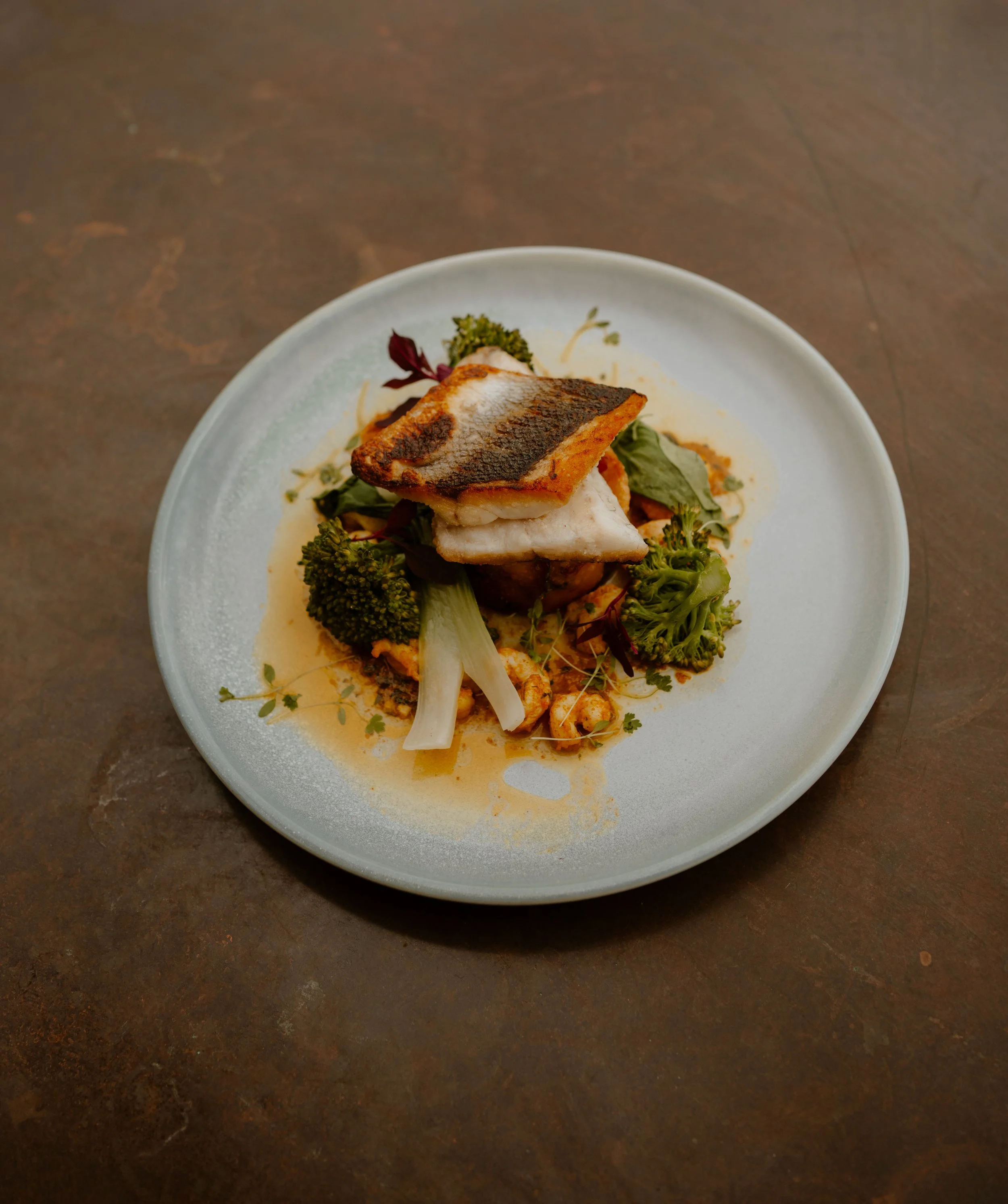 Salmon, Local Greens, Herb Potatoes