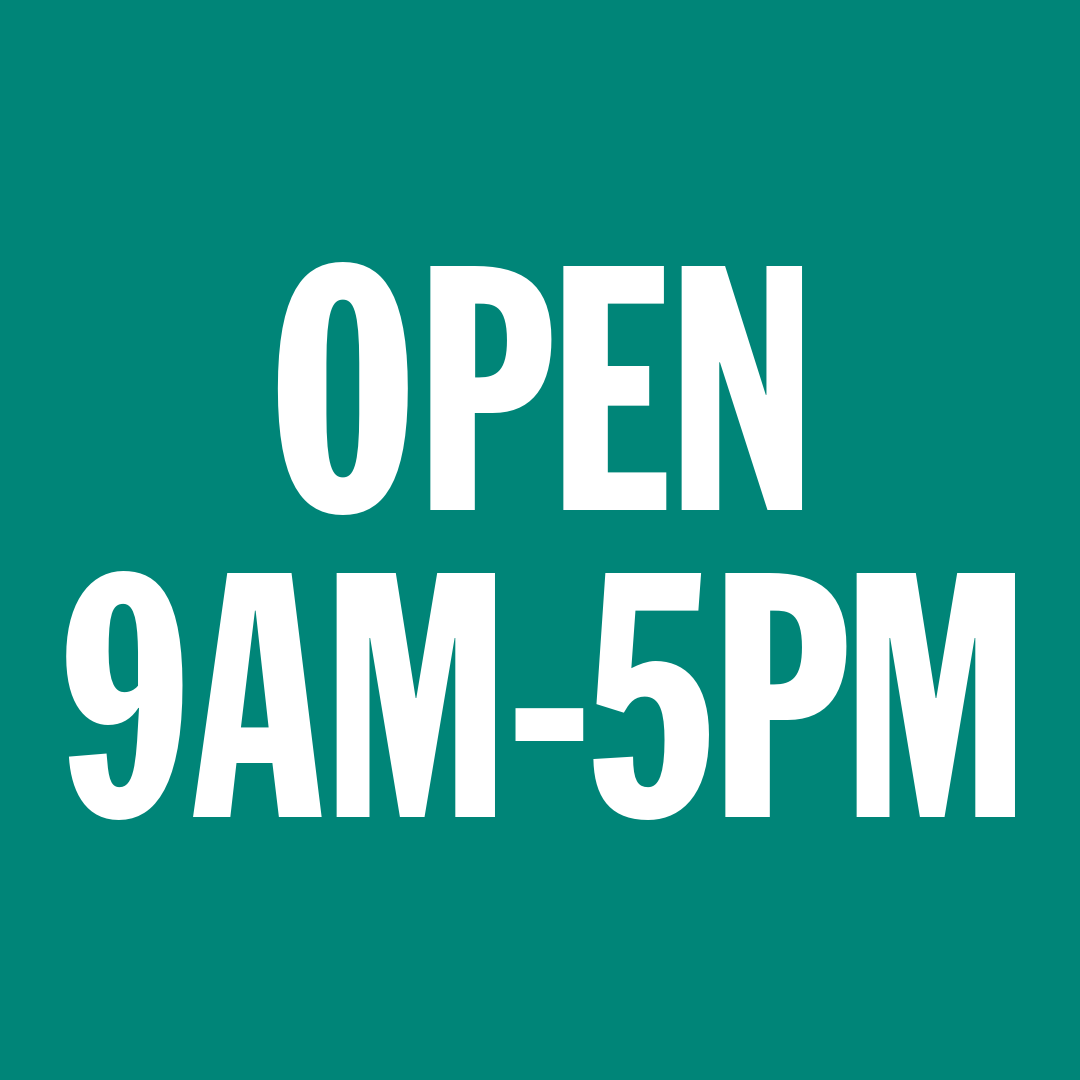 OPEN 9AM-5PM