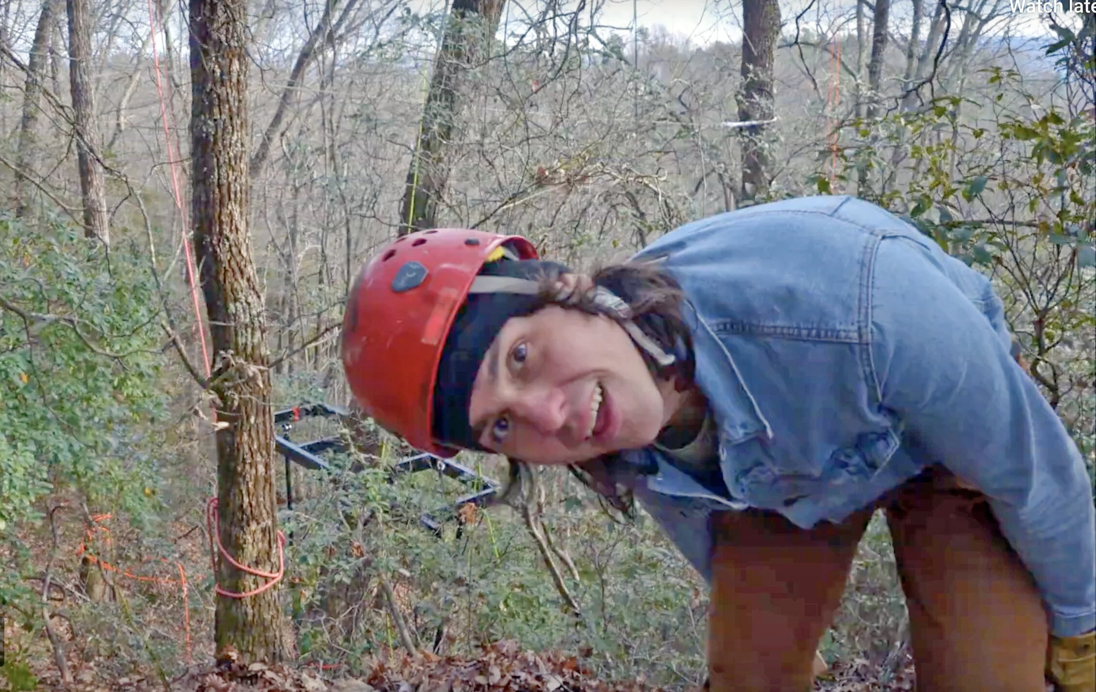 WNC Treehouse Builders: Shinrin-yoku Treehouse - Truss the Trees Day!