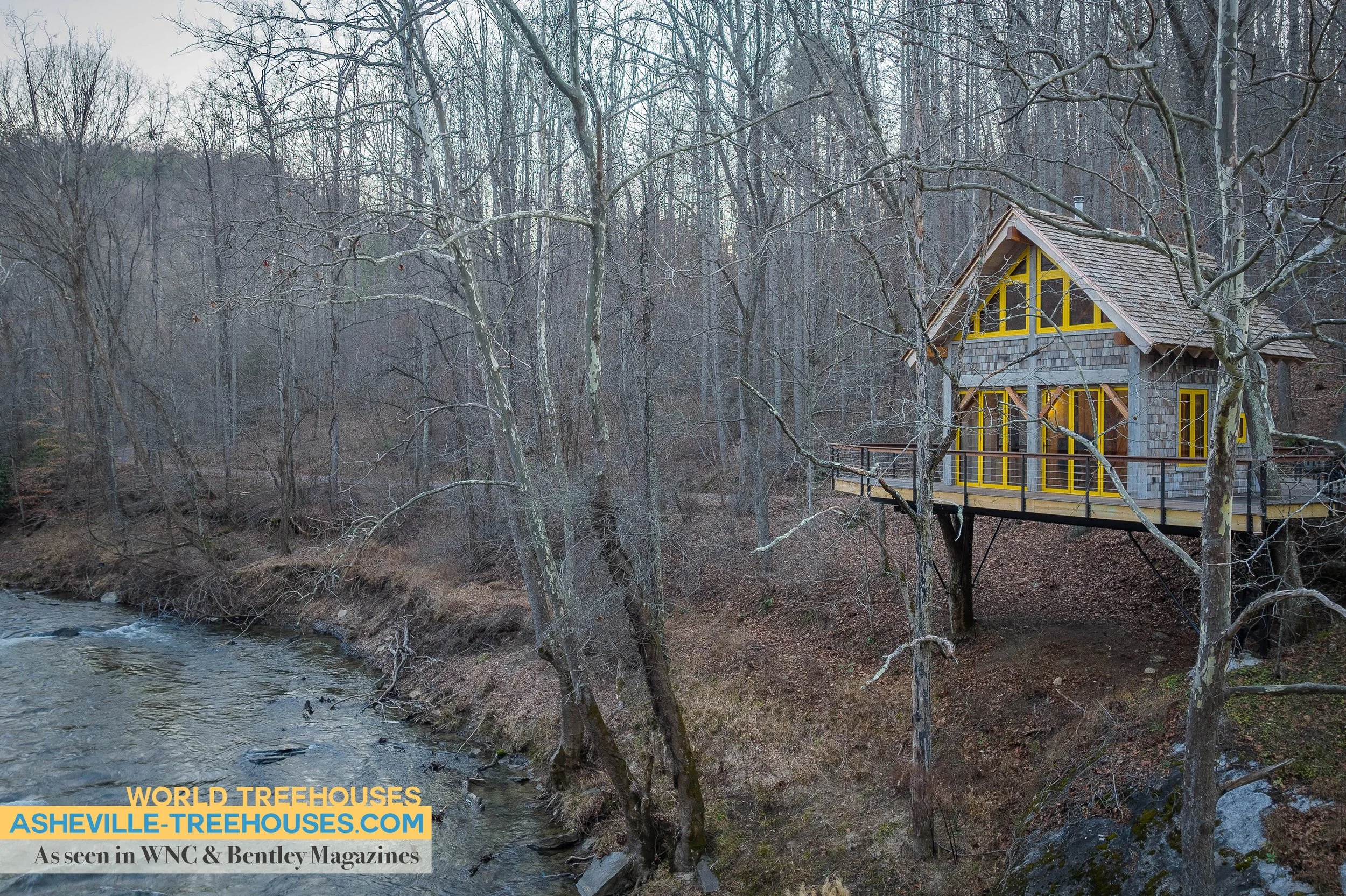 WNC Treehouse Builders - Can You Enjoy Your Treehouse in the Winter?