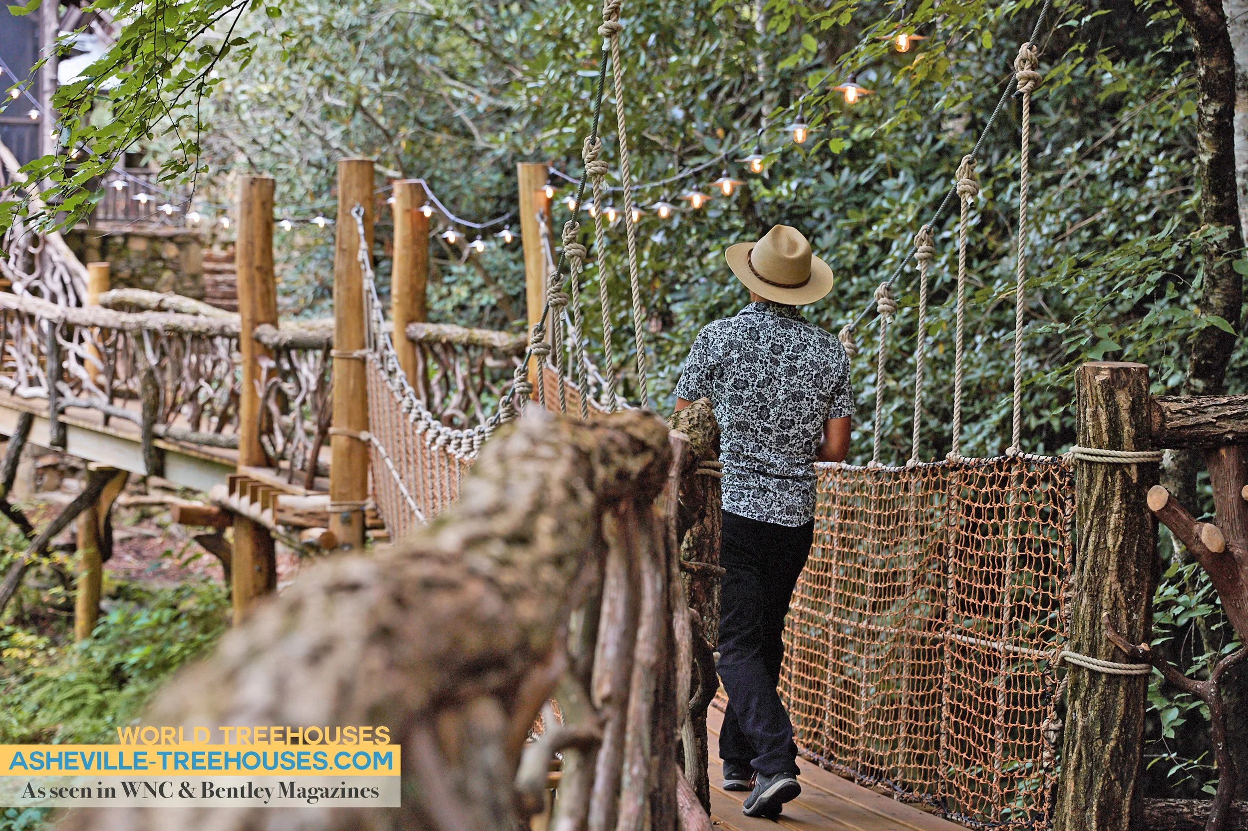 Luxury Treehouse Builders' Handcrafted Bridges are as Beautiful as They are Functional