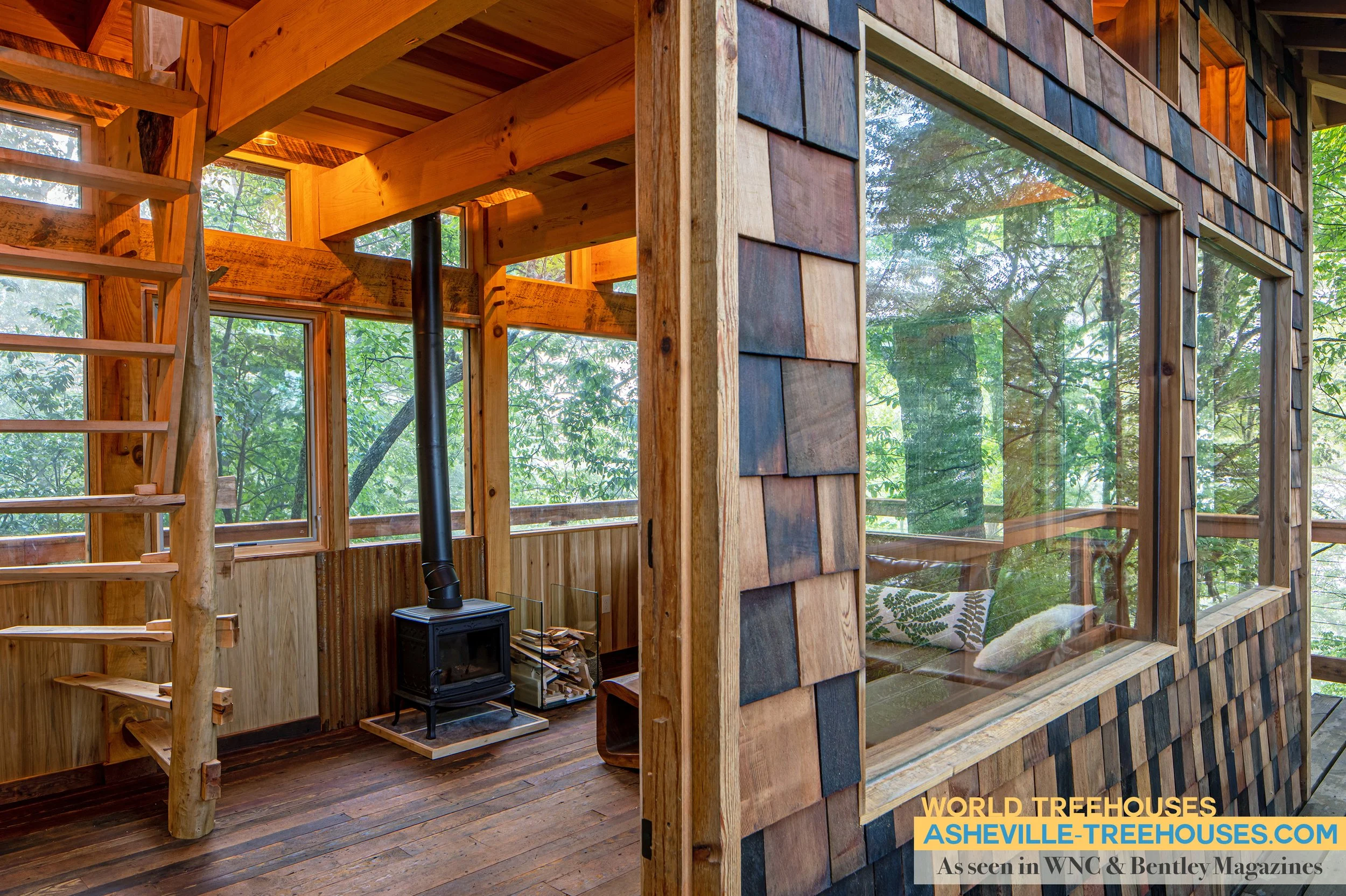 It's a Labor of Love for this Asheville Treehouse Builder