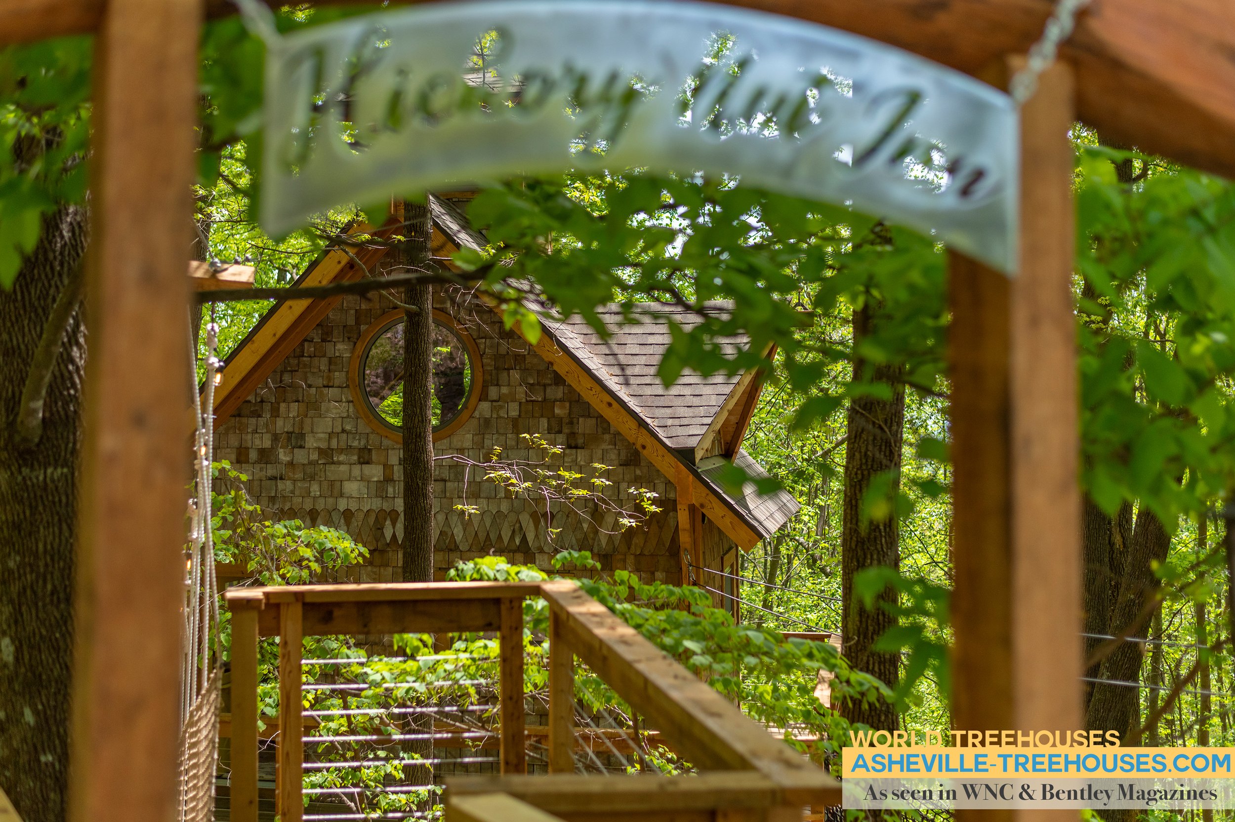 Beautifully Joyful! Treehouse Builders Western NC Presents Hickory Nut Treehouse