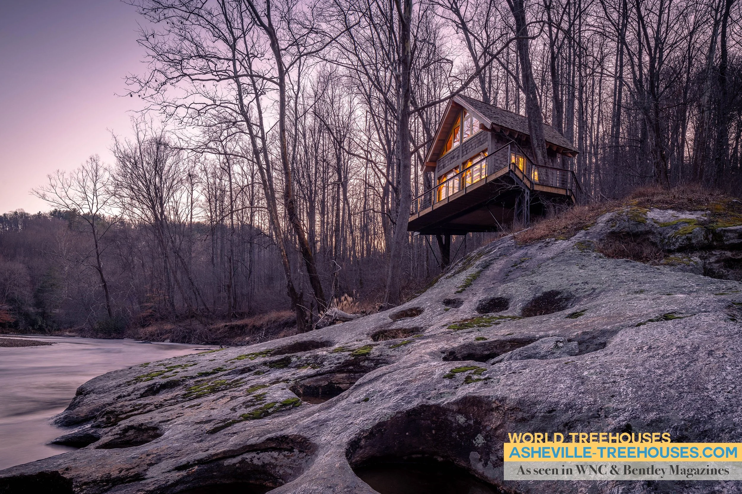 Luxury Treehouse Builder Invites You to Enjoy the Stillness of the Winter Forest