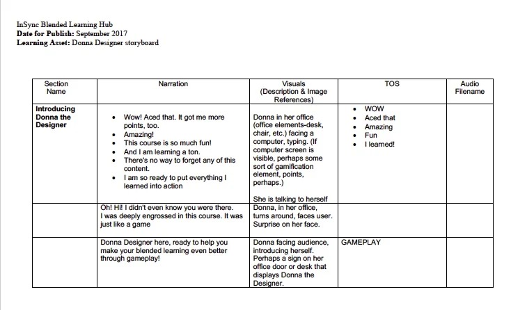 Gamification/Game-Based Lesarning PowToons Storyboard