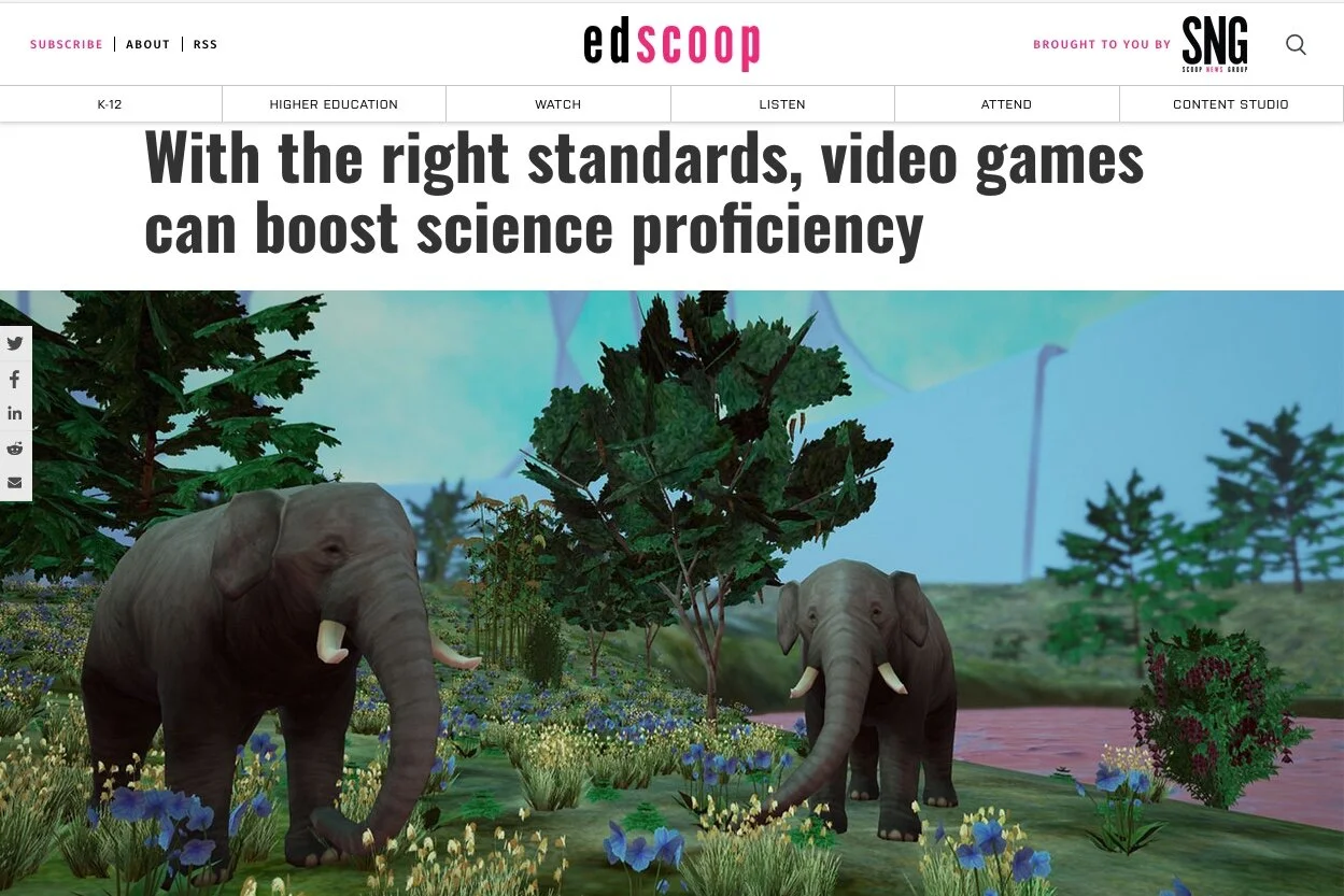 With the Right Standards, Video Games Can Boost Science Proficiency