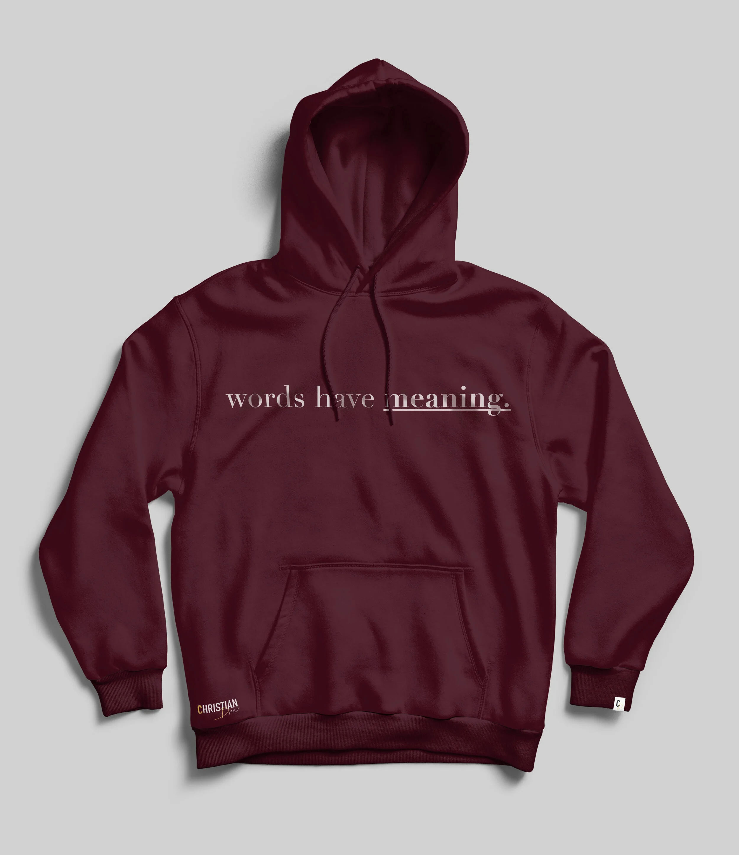 maroon hoodie