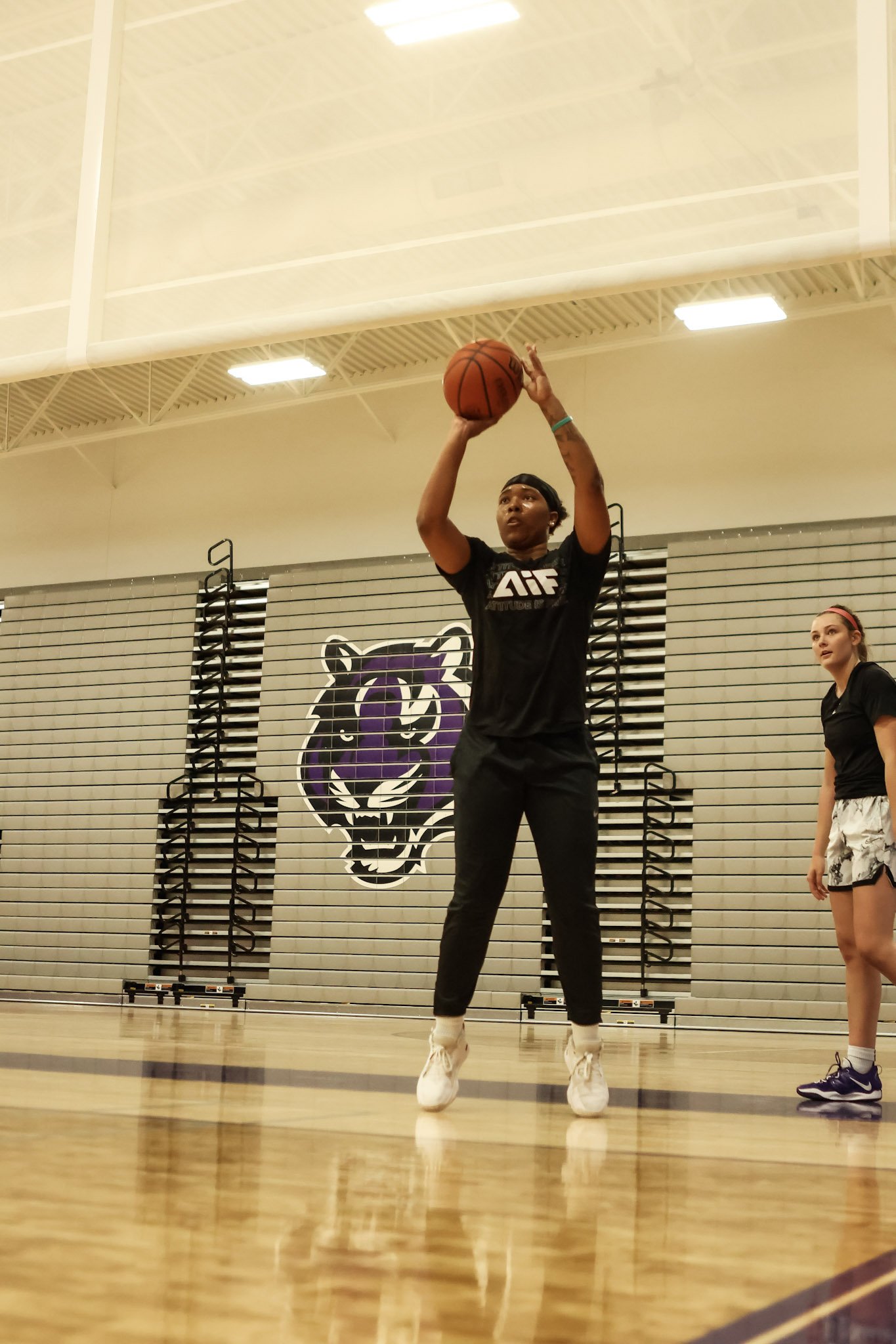 Trayanna Crip Girls ASU WBB Basketball Training with Coach Elijah Knox Millennium HS. Goodyear Buckey Westside Verrado Canyon view AZA Basketball Training Arizona.JPG