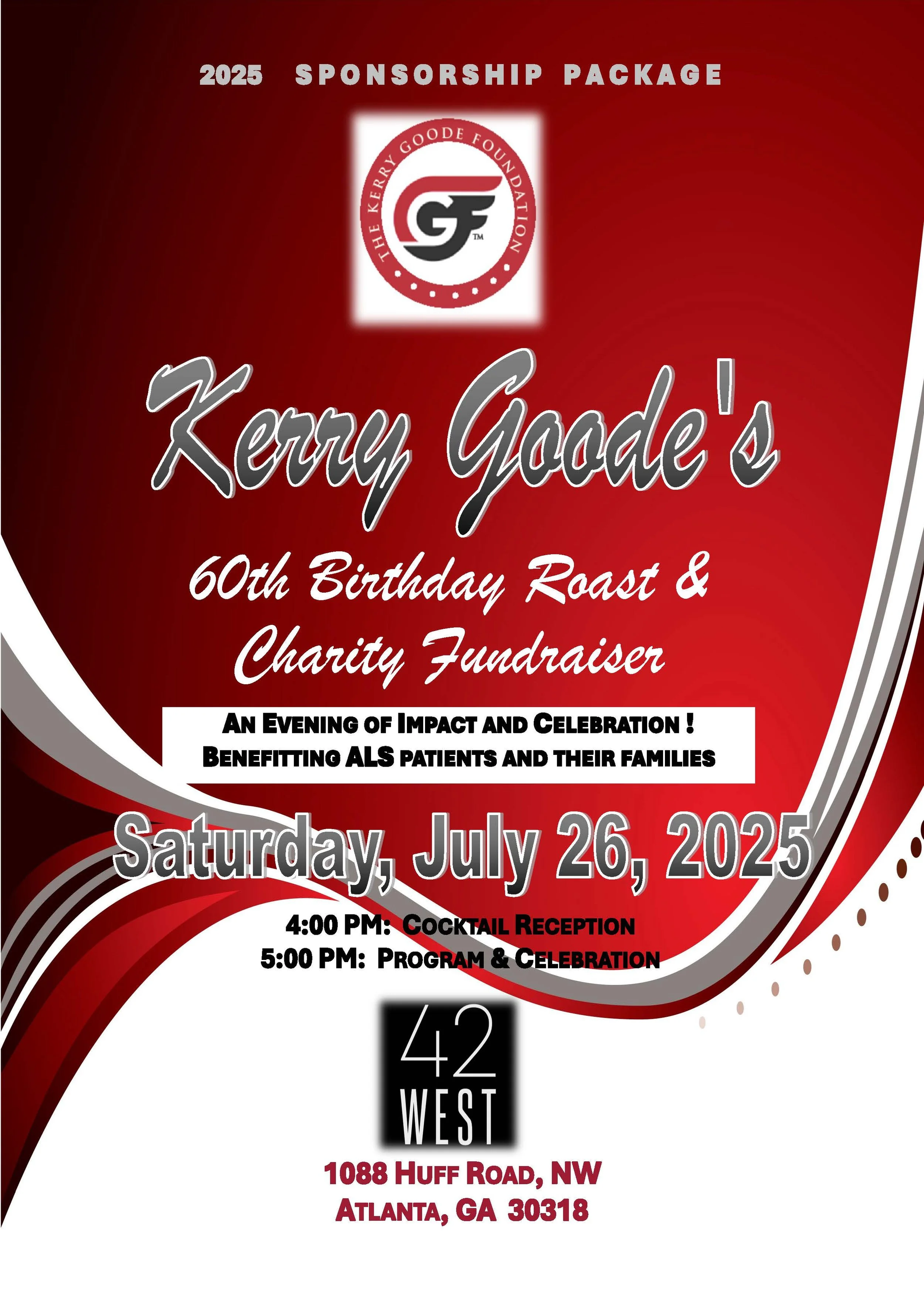 The Kerry Goode Roast Sponsorships