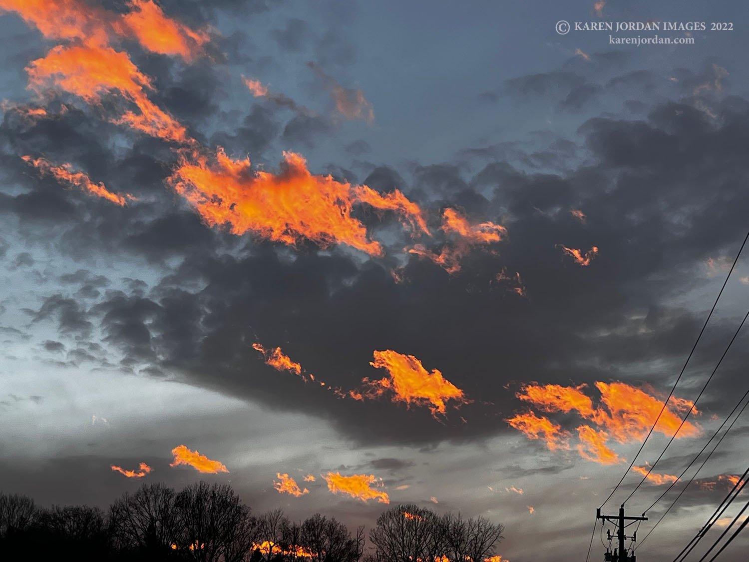 CLOUDS ON FIRE