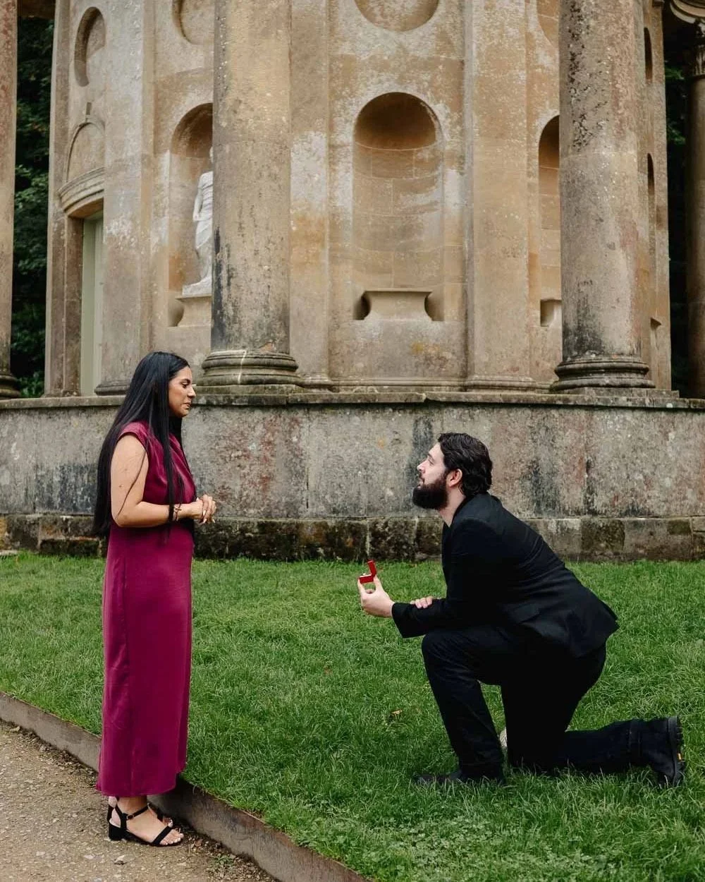 Romantic Stourhead Wedding Proposal 