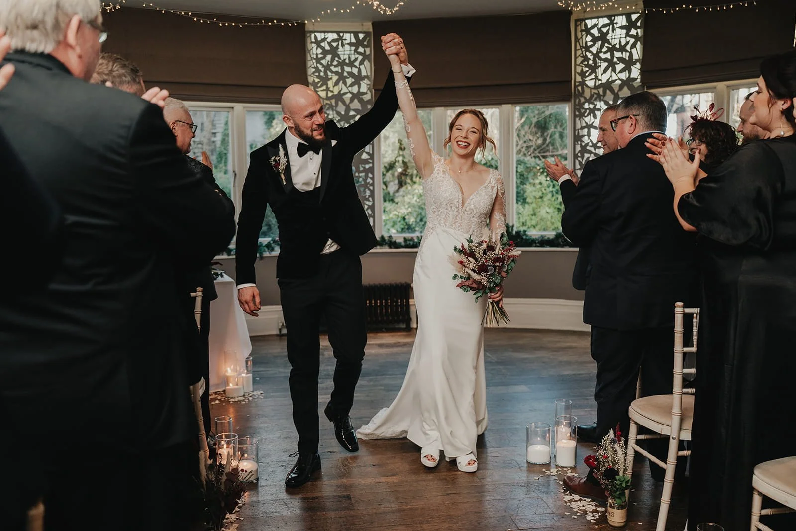 Luxury black tie wedding at the green house hotel in Bournemouth, Dorset