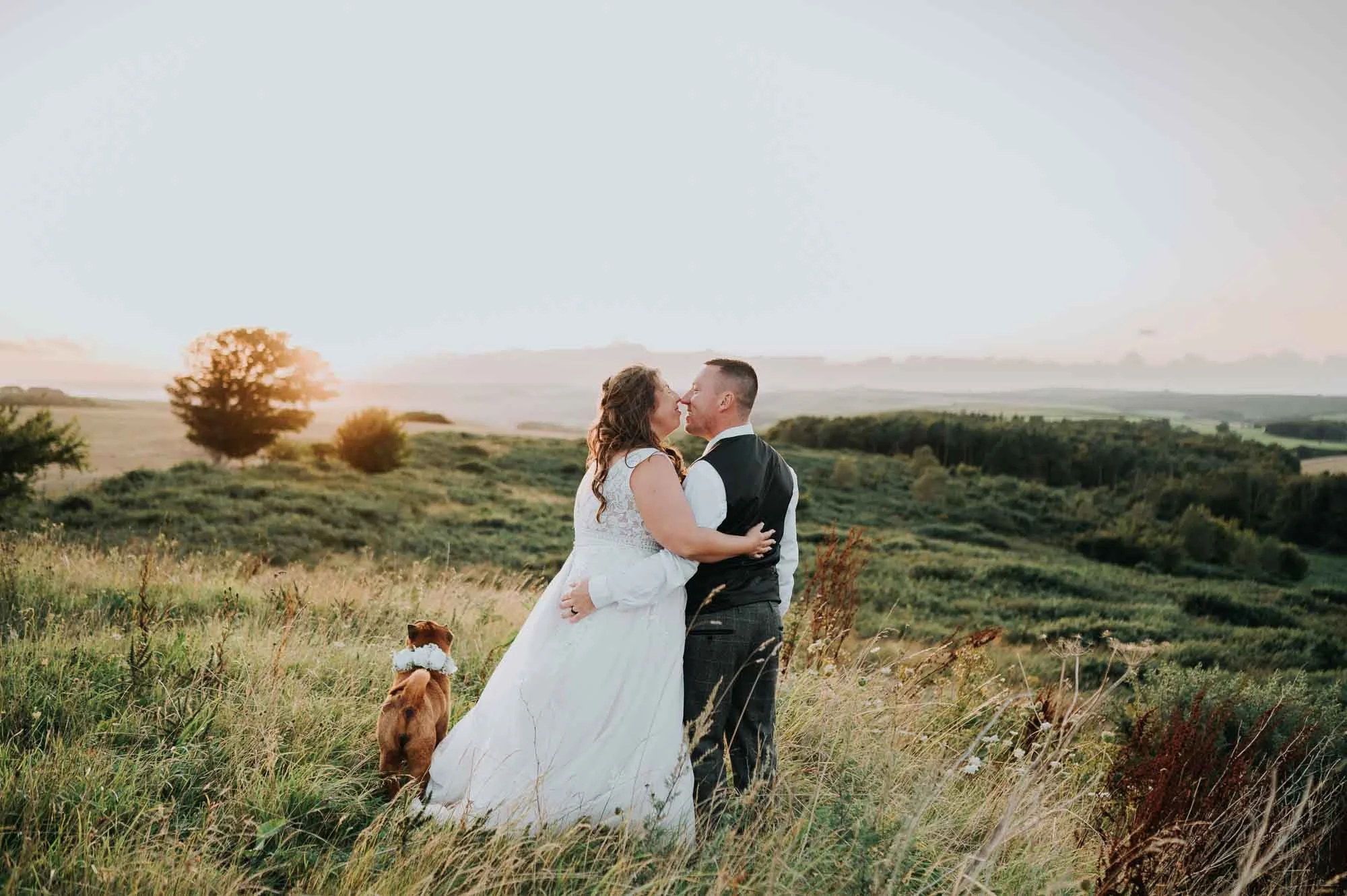 Golden Hour Pre-Wedding Shoot on Studland Beach, Dorset, image size:2000x1331