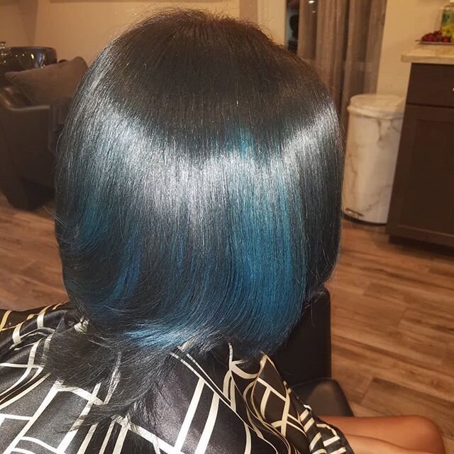 Silkpress color trim and treatment on this beautie @paytens.worlddd