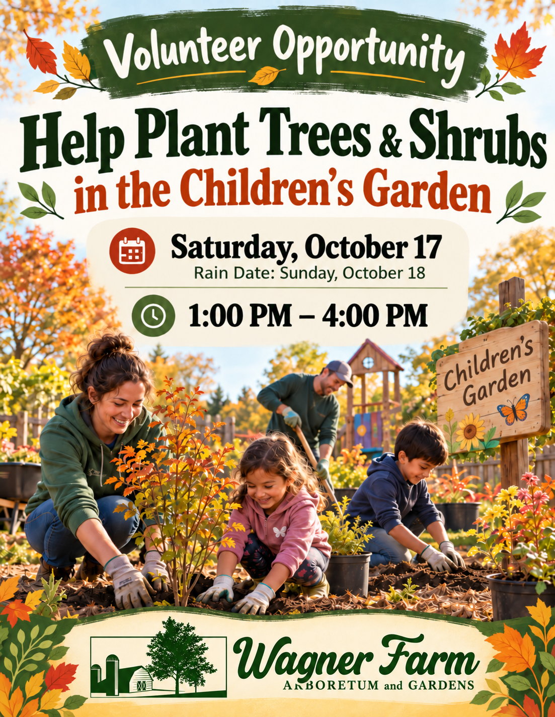 Help Plant Trees &amp; Shrubs in the Children's Garden