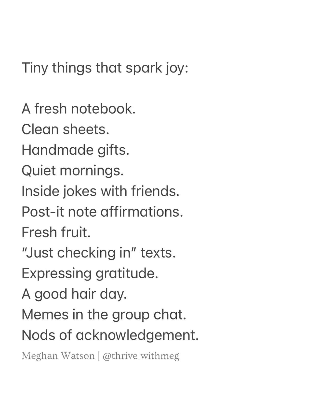 In my joy season, hbu?✨

#tinyjoys #momentsofmeaning #inthemoment