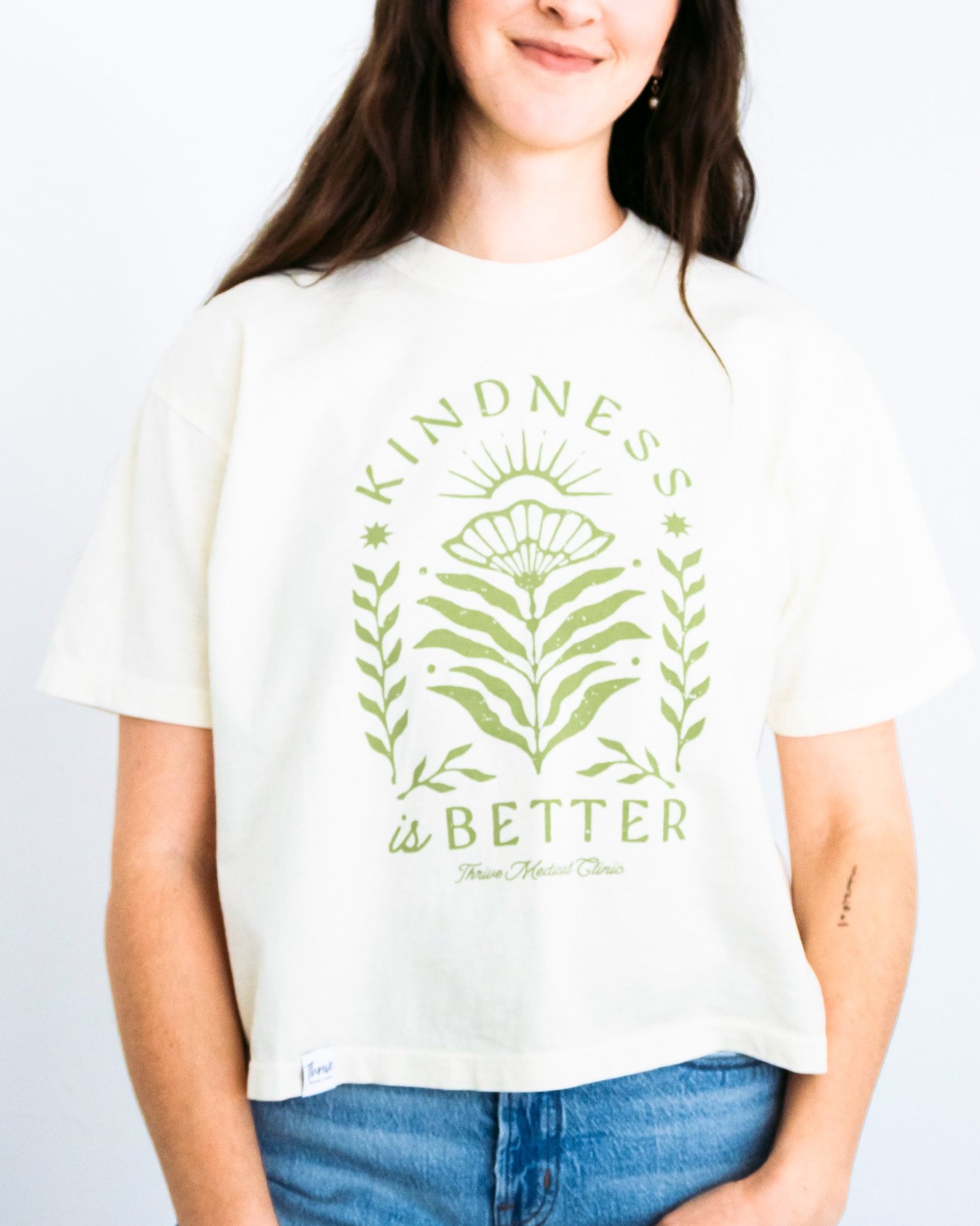 Kindness is Better Cropped Women's Tee