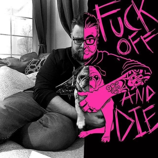 Toon me, too, mother fuckers! #toonme #whythefucknot #drawing #puglife #fuckoffanddie