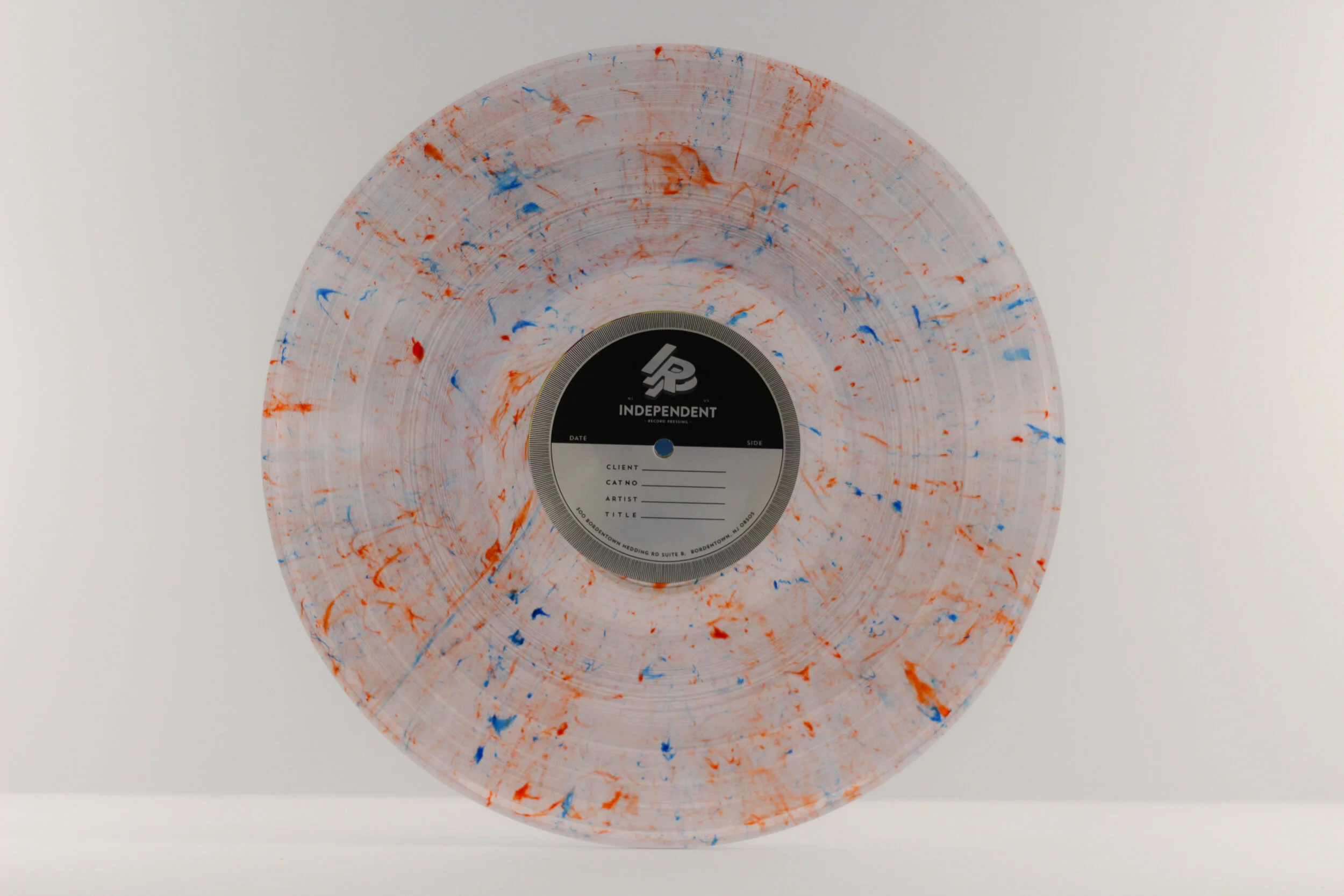 Clear Blue Red Splatter (Specialty)
