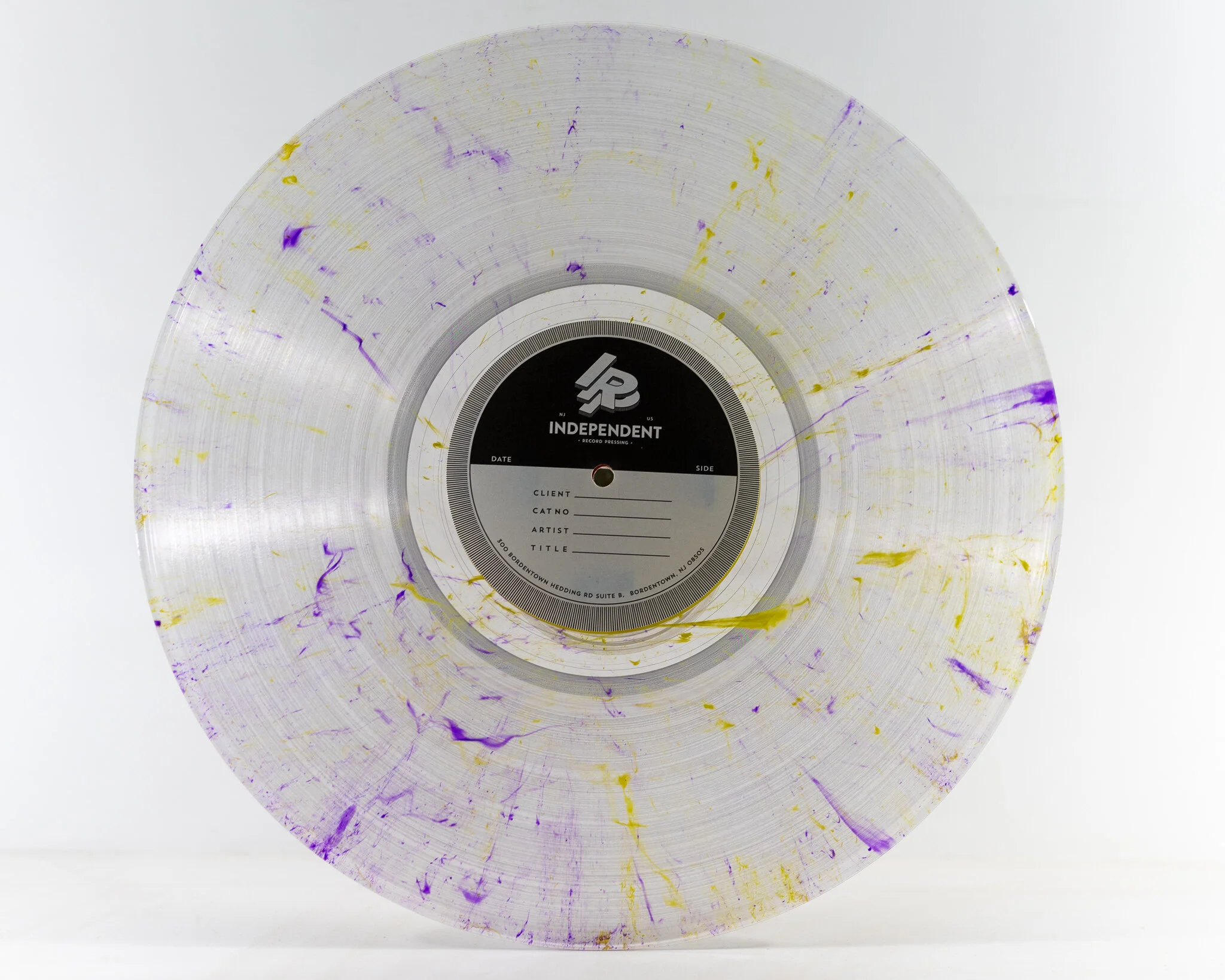 Clear with Yellow & Blue Splatter (Specialty)