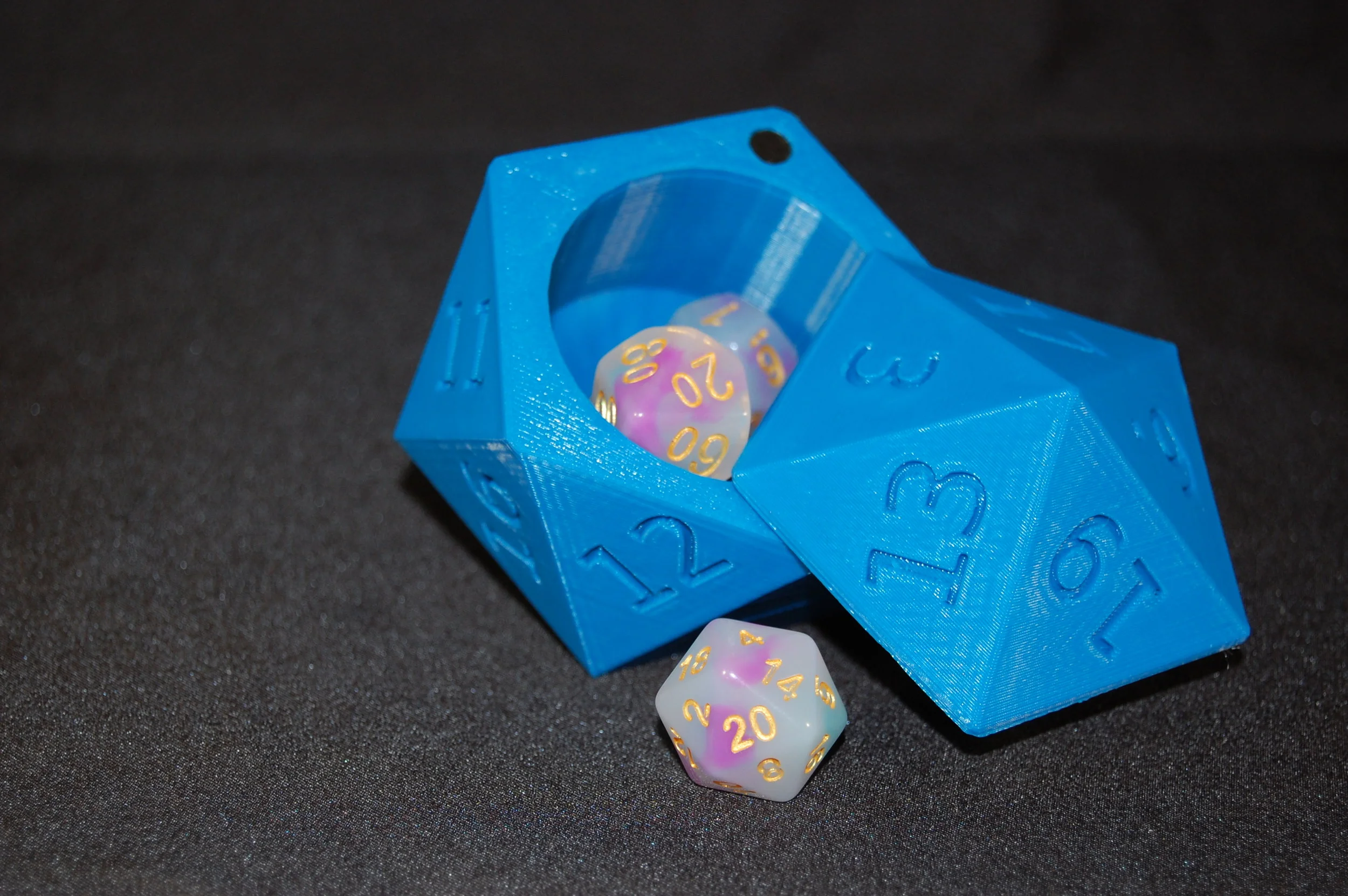 D20 Dice Box - Blue