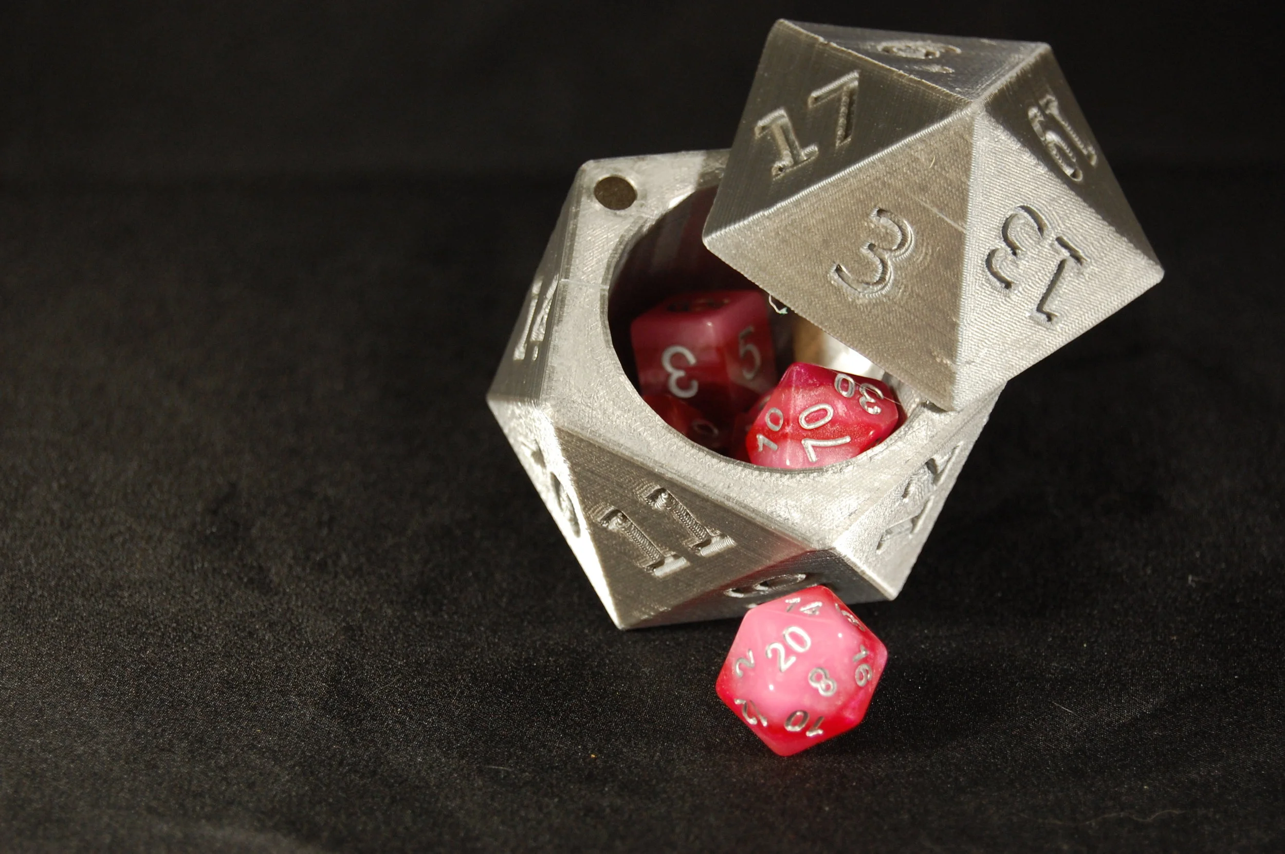 D20 Dice Box - Silver