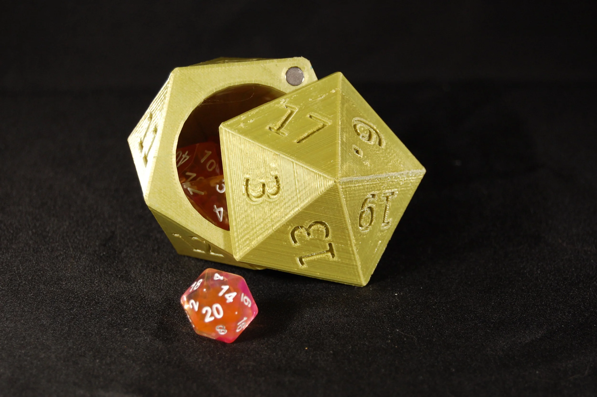 D20 Dice Box - Bronze
