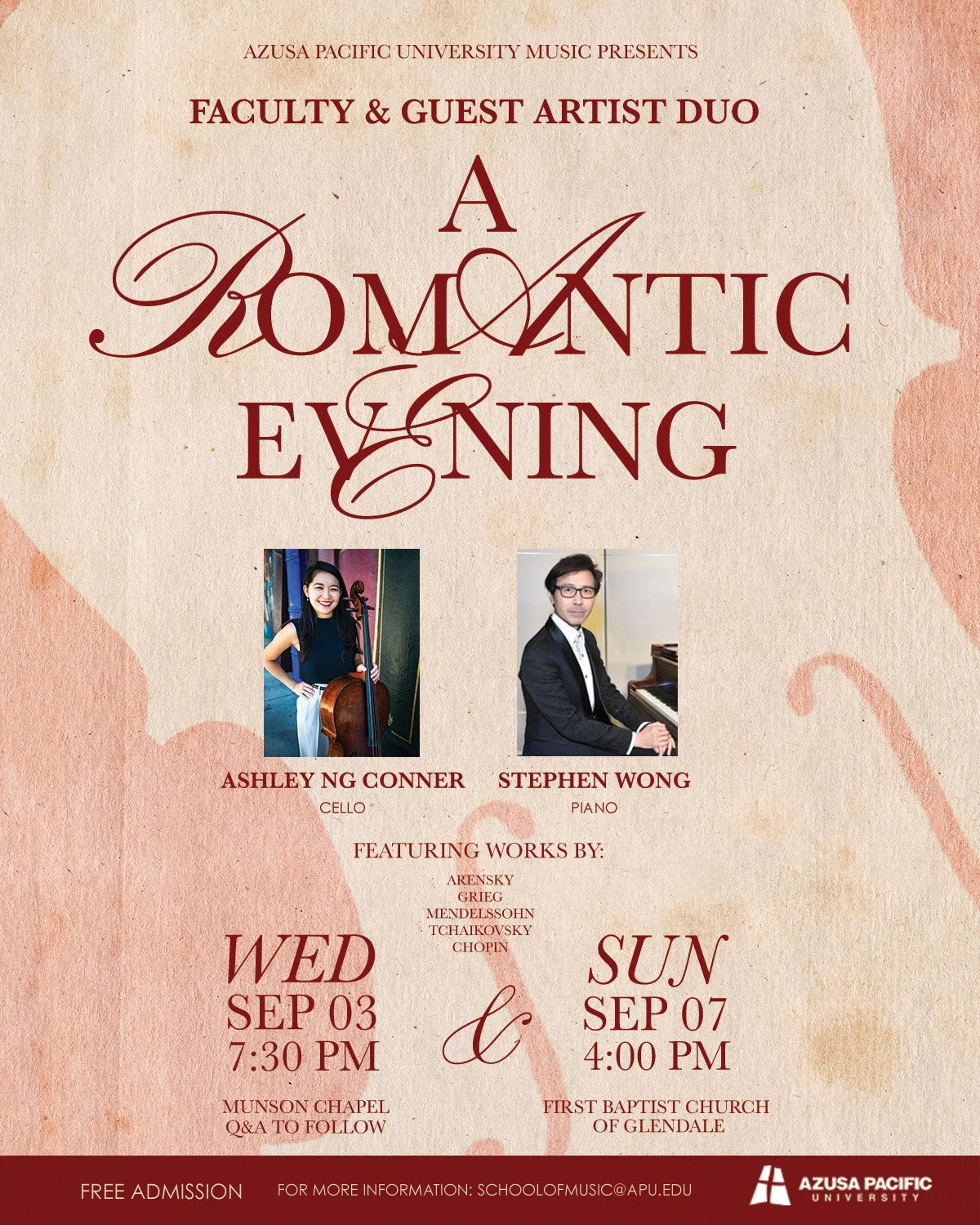 A Romanic Evening: Ashley Ng Conner Faculty Recital