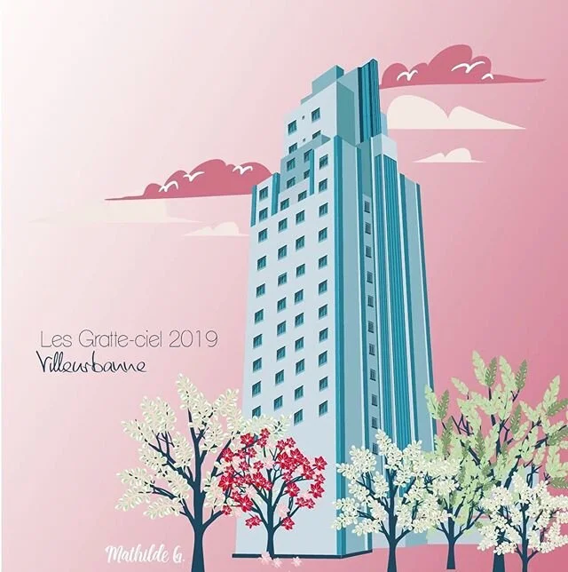 &Agrave; travers @lyon_in_box, on vous partage des talents lyonnais que l&rsquo;on affectionne particuli&egrave;rement. Aujourd&rsquo;hui, on vous pr&eacute;sente une illustratrice locale @mathilde.garcia.illustration, elle dessine #lyon avec amour et tendresse. 🌇